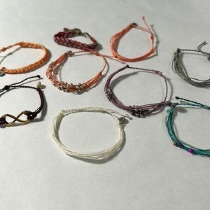 Pura Vida Bracelets and similar 8 Pura Vida and 1Braided Peach, Turquoise, White